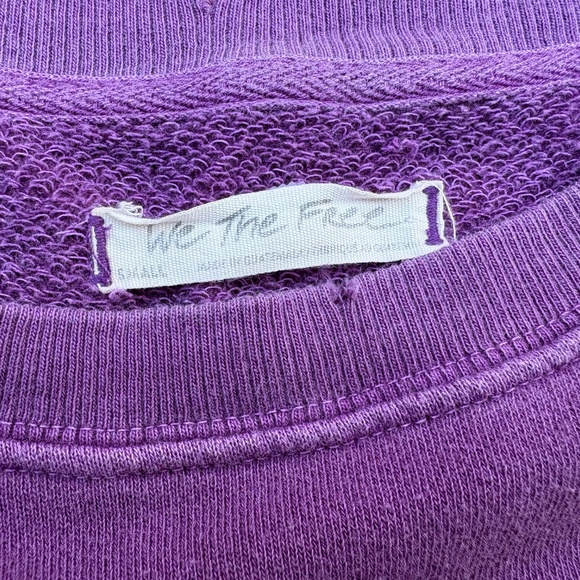 We The Free People Camden Sweatshirt Size S Purple - Picture 5 of 5